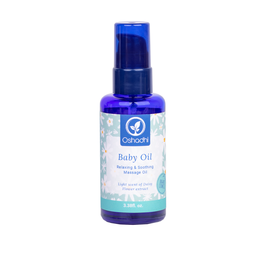 Baby massage/huid olie met Madeliefjes extract 100 ml.