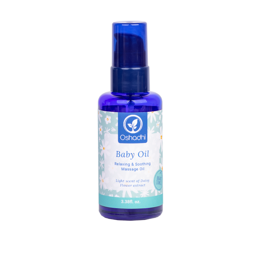 Baby massage/huid olie met Madeliefjes extract 100 ml.