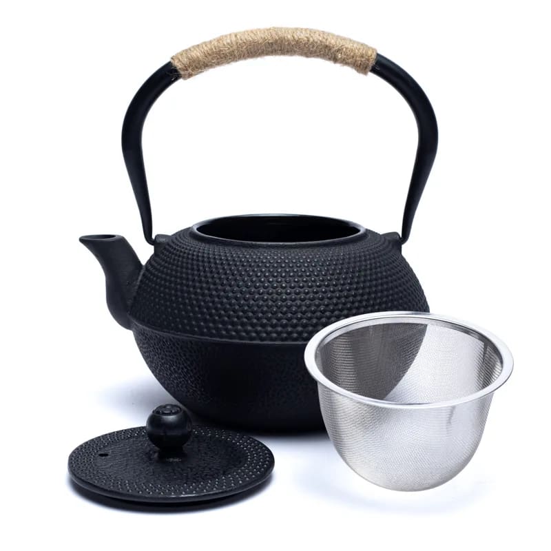 Tetsukyusu geëmailleerde 1,2 liter theepot zwart